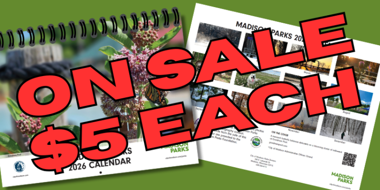 2026 Madison Parks calendar preview front and back covers